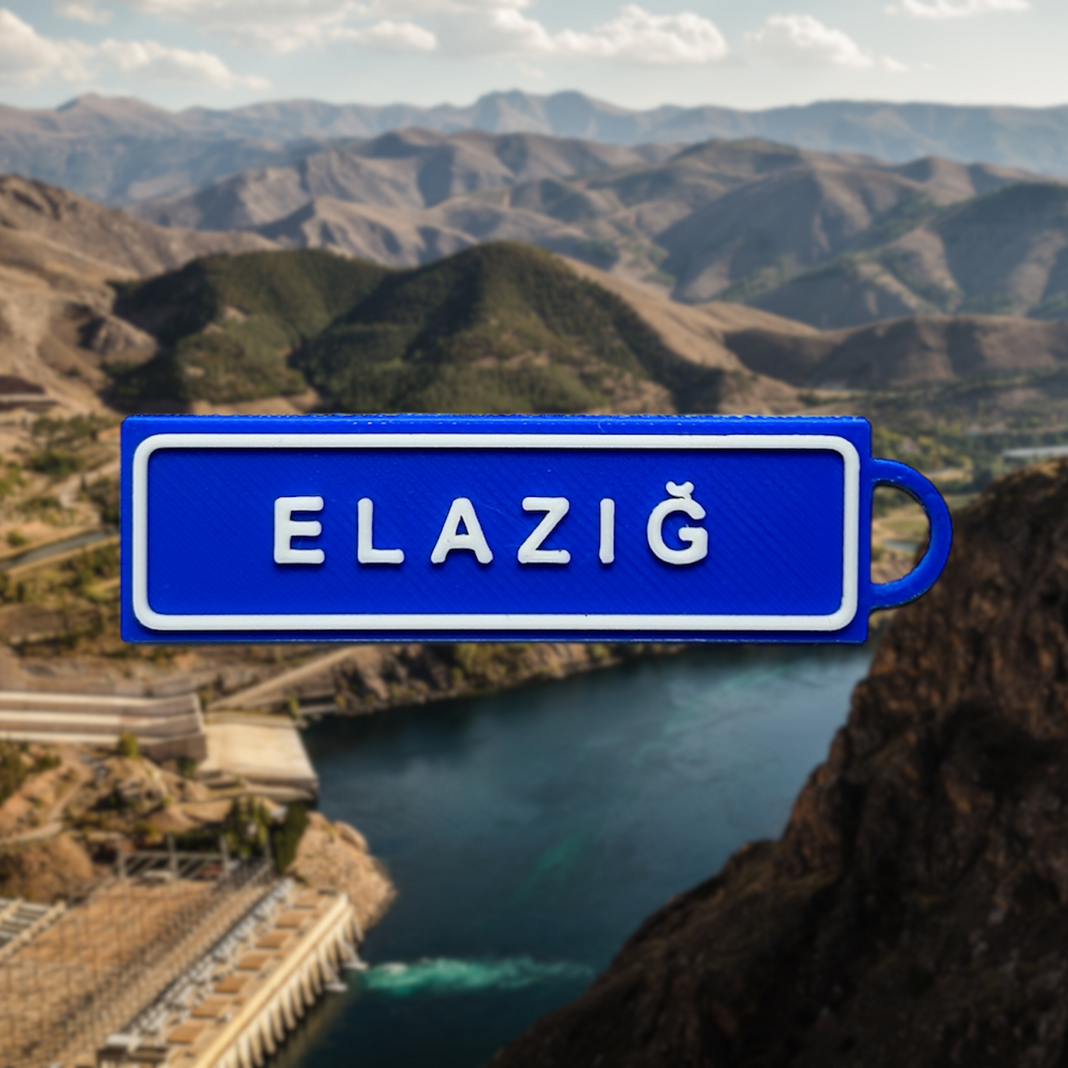 Memleketim Elazığ Tabela Anahtarlık