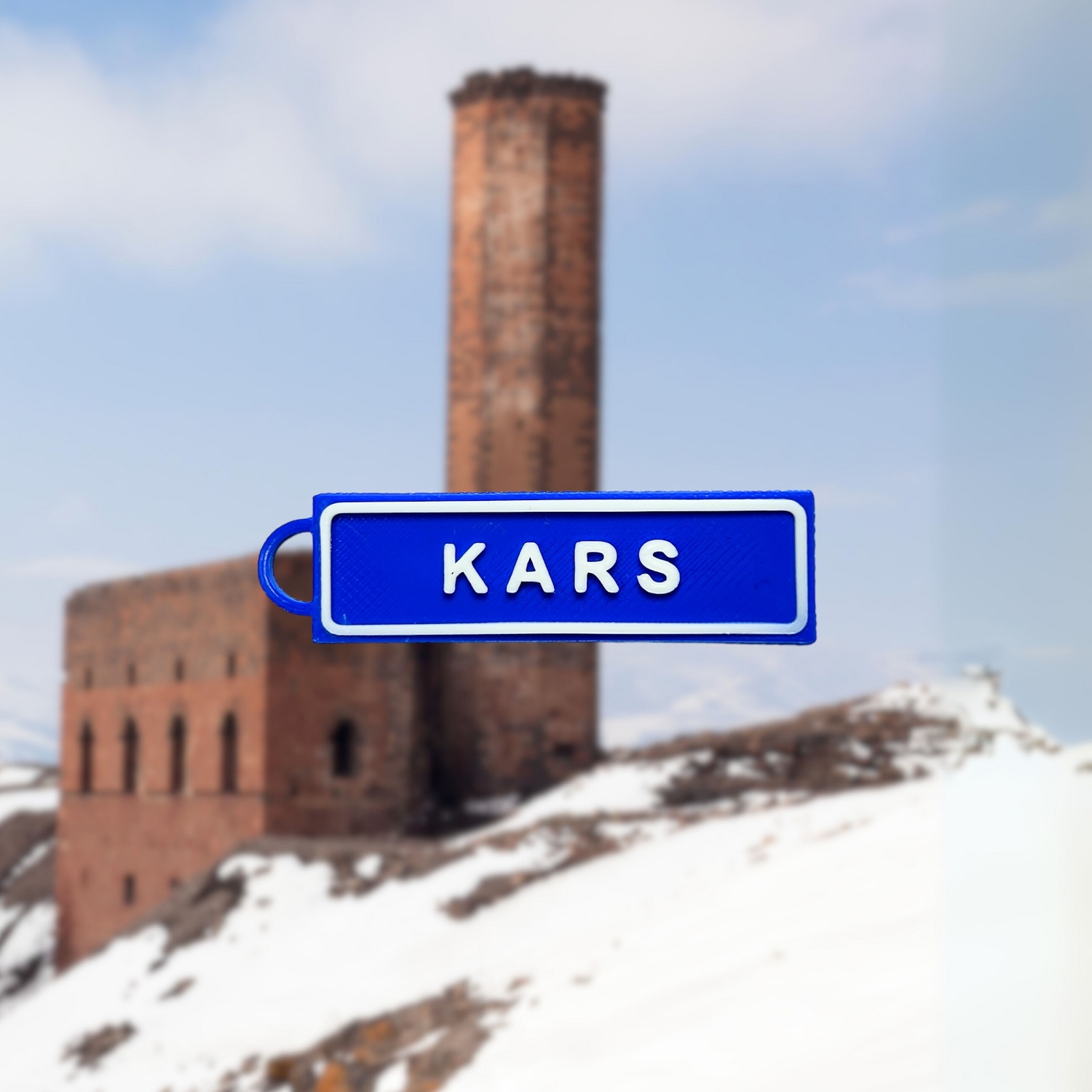Memleketim Kars Tabela Anahtarlık