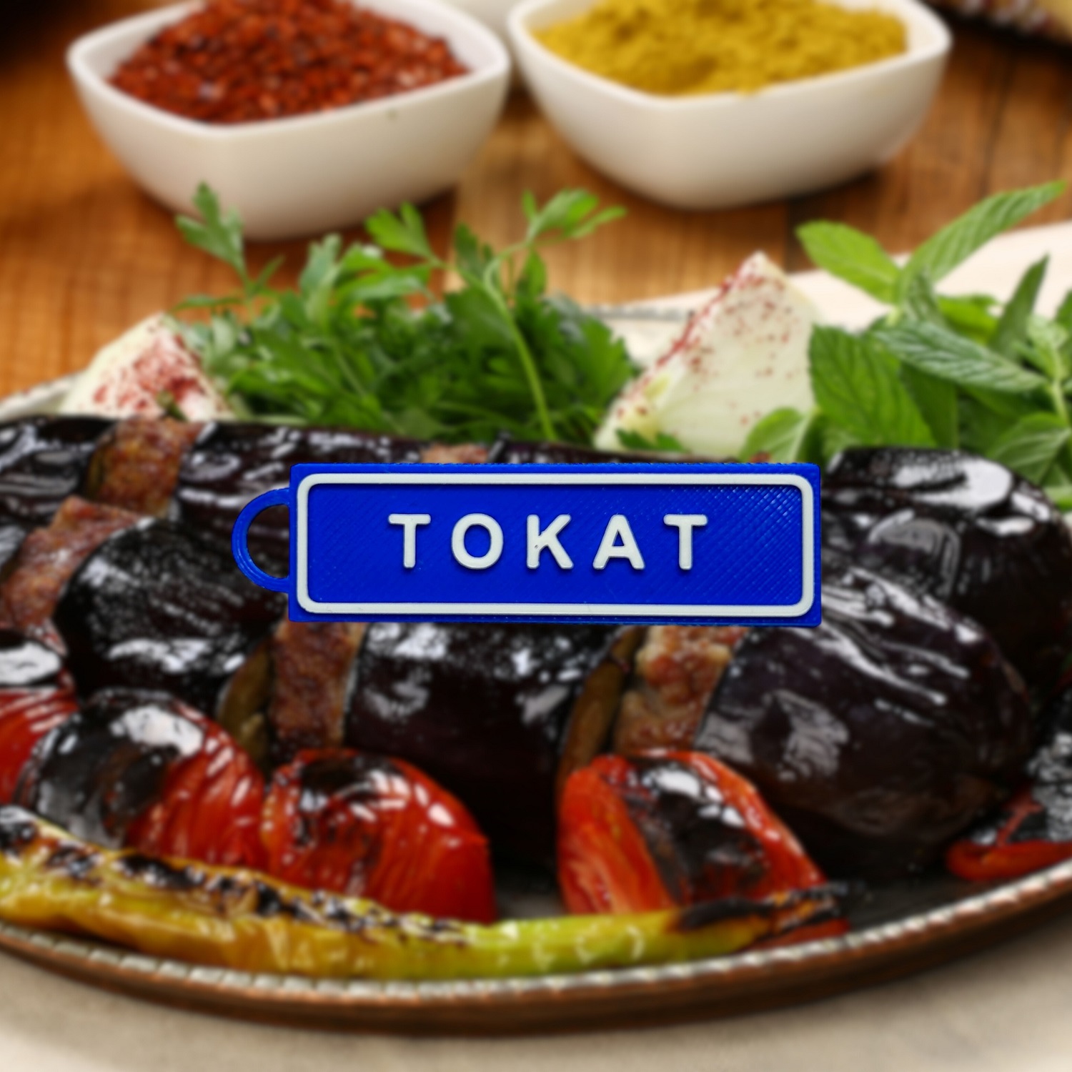 Memleketim Tokat Tabela Anahtarlık