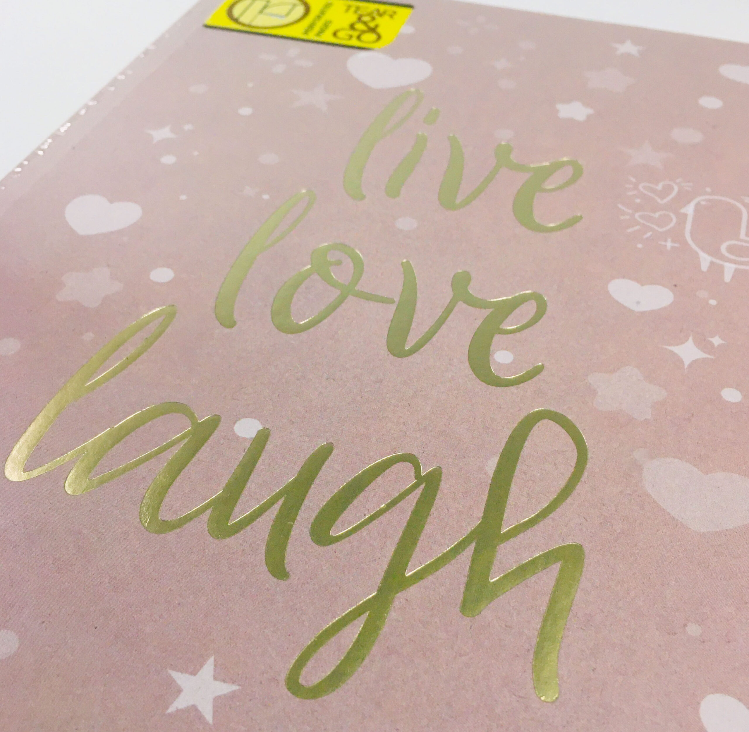 Live, Love, Laugh Baskılı Defter