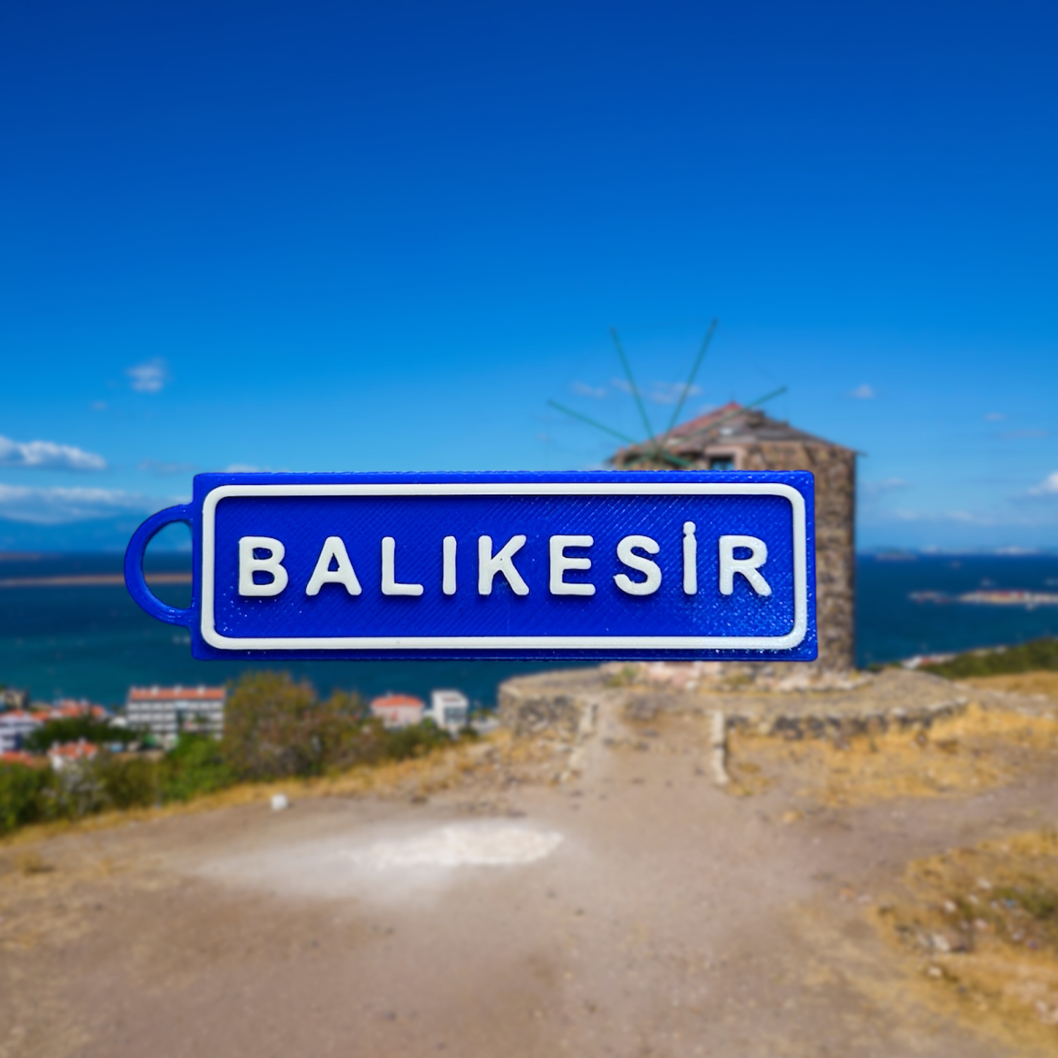 Memleketim Balıkesir Tabela Anahtarlık