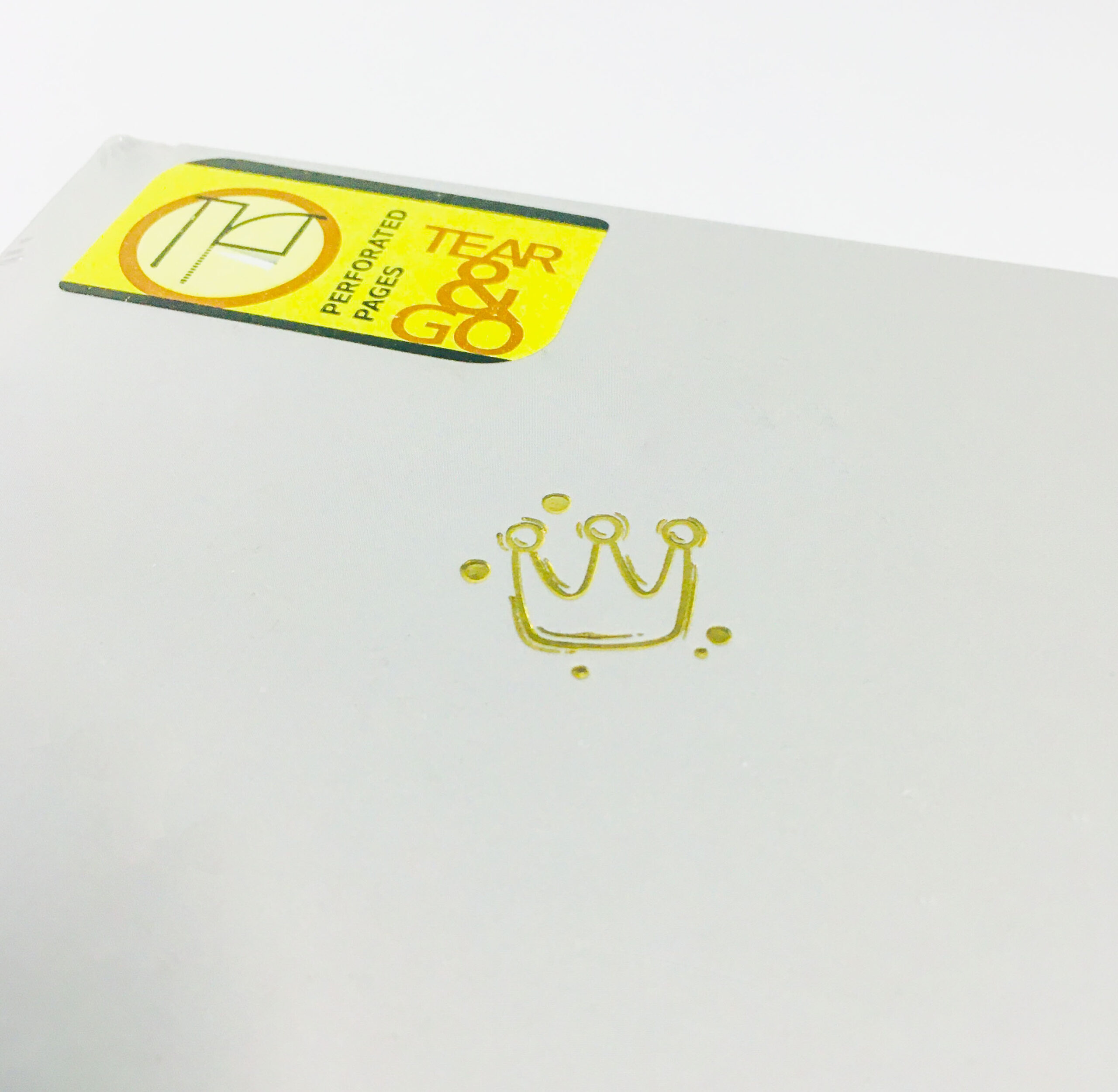 Taçlı Motif Baskılı Defter