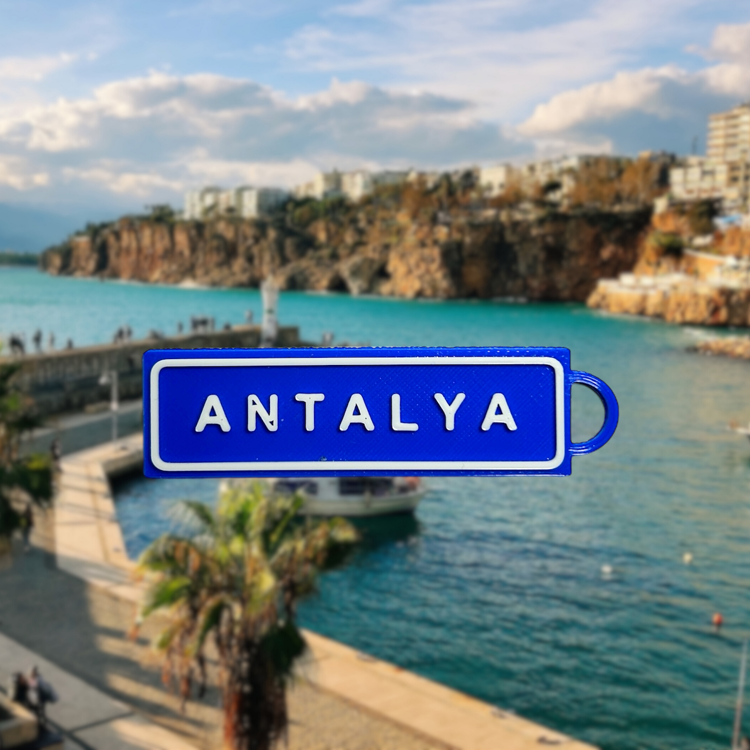 Memleketim Antalya Tabela Anahtarlık