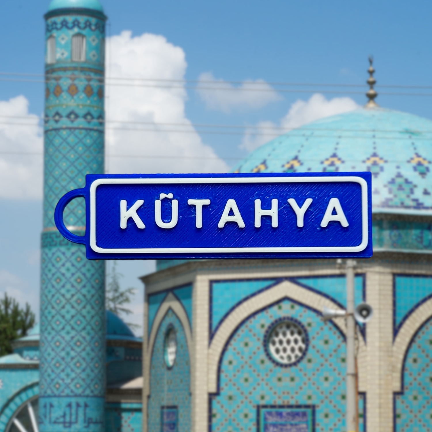 Memleketim Kütahya Tabela Anahtarlık