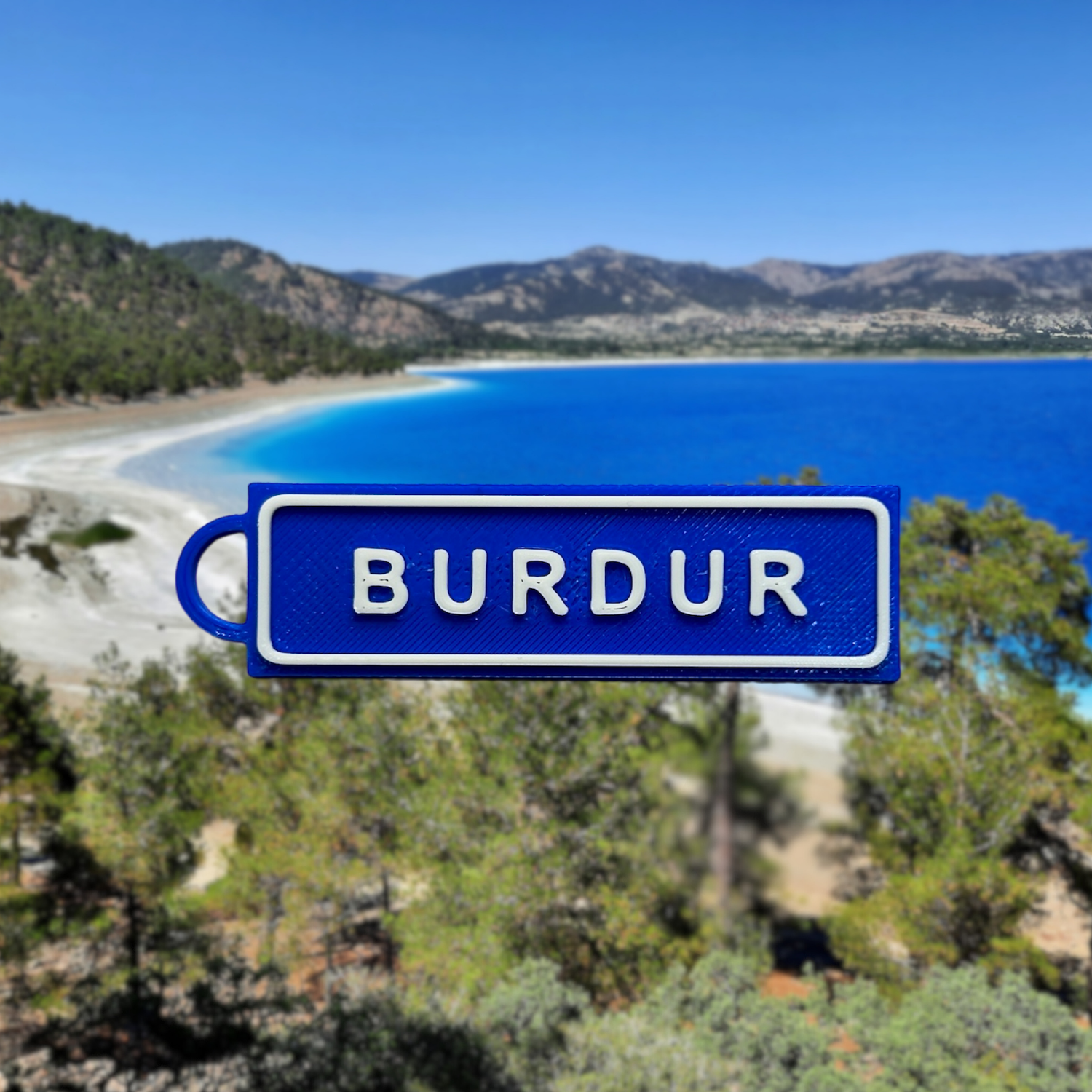 Memleketim Burdur Tabela Anahtarlık