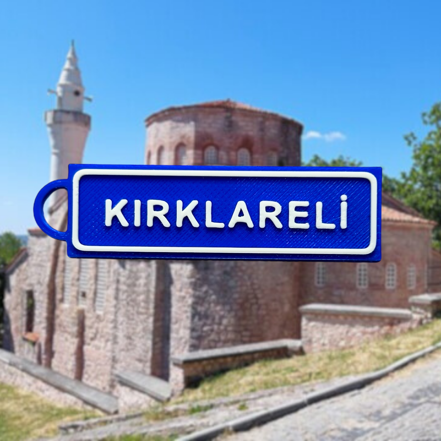 Memleketim Kırklareli Tabela Anahtarlık