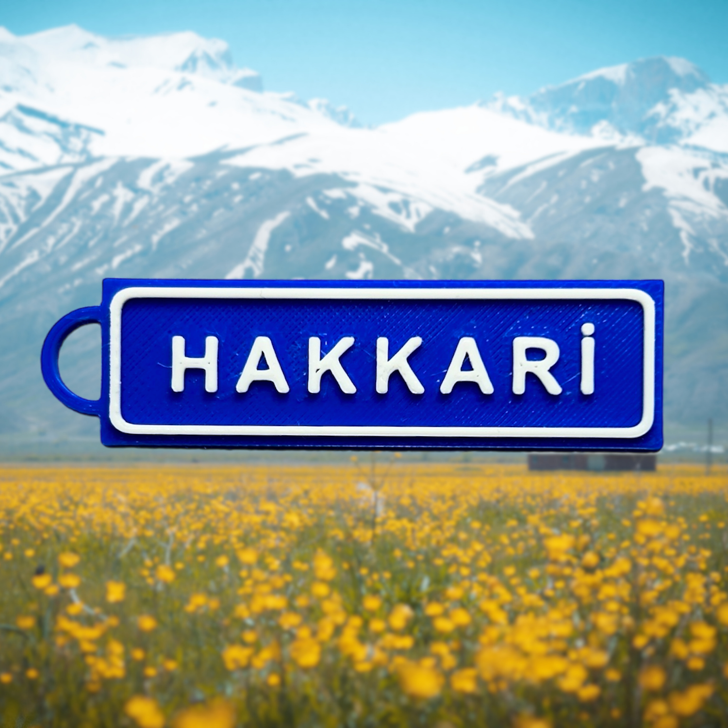 Memleketim Hakkari Tabela Anahtarlık