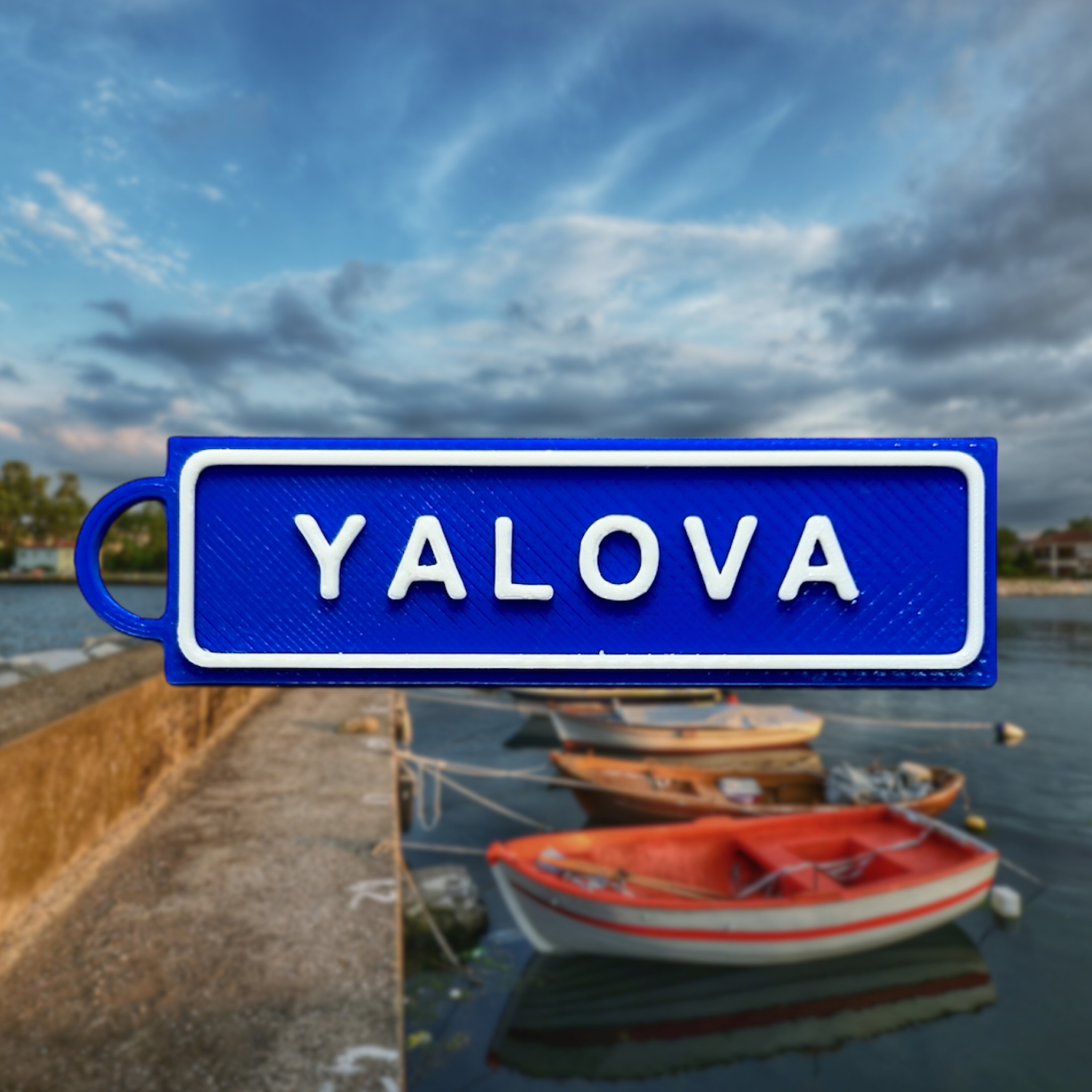 Memleketim Yalova Tabela Anahtarlık