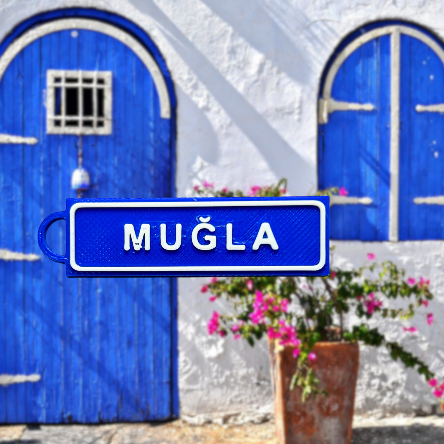 Memleketim Muğla Tabela Anahtarlık