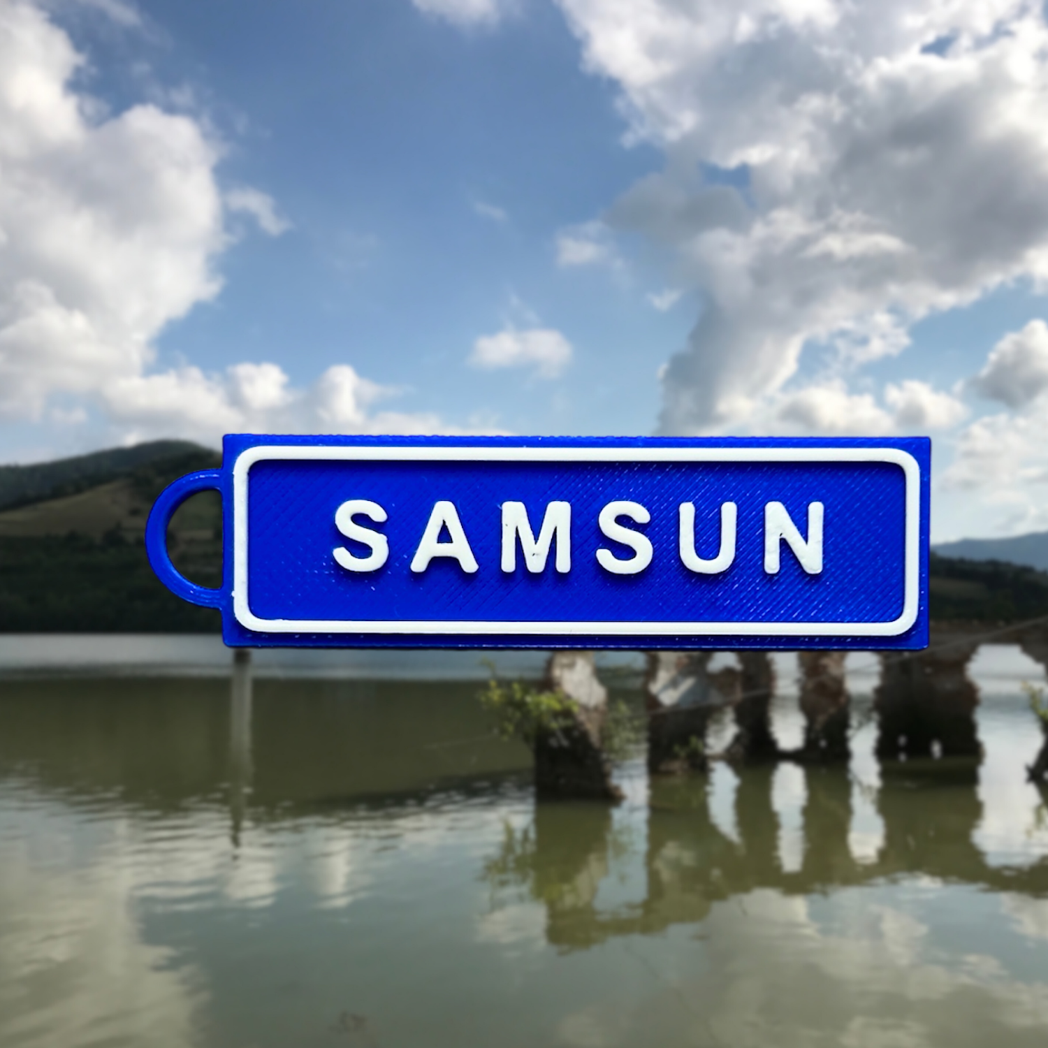 Memleketim Samsun Tabela Anahtarlık