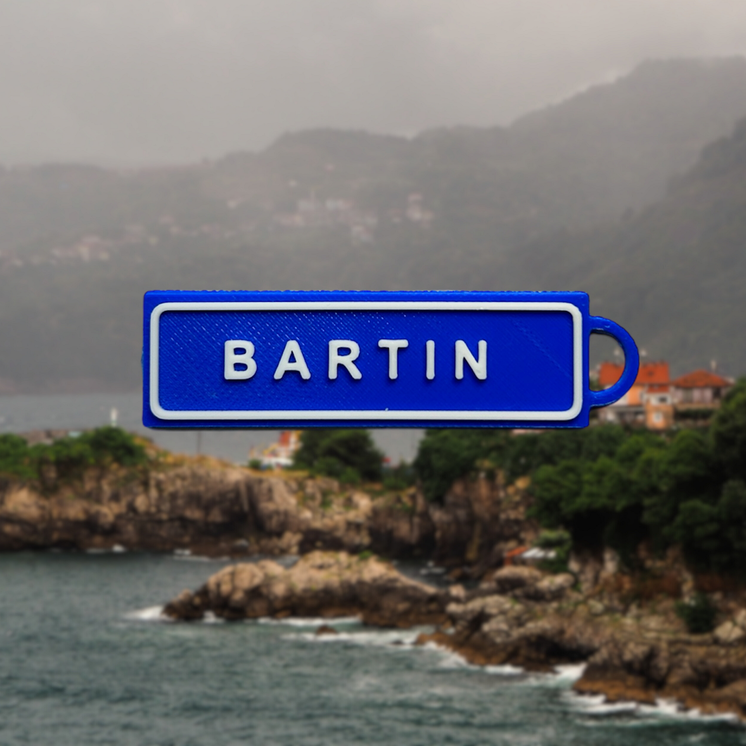 Memleketim Bartın Tabela Anahtarlık