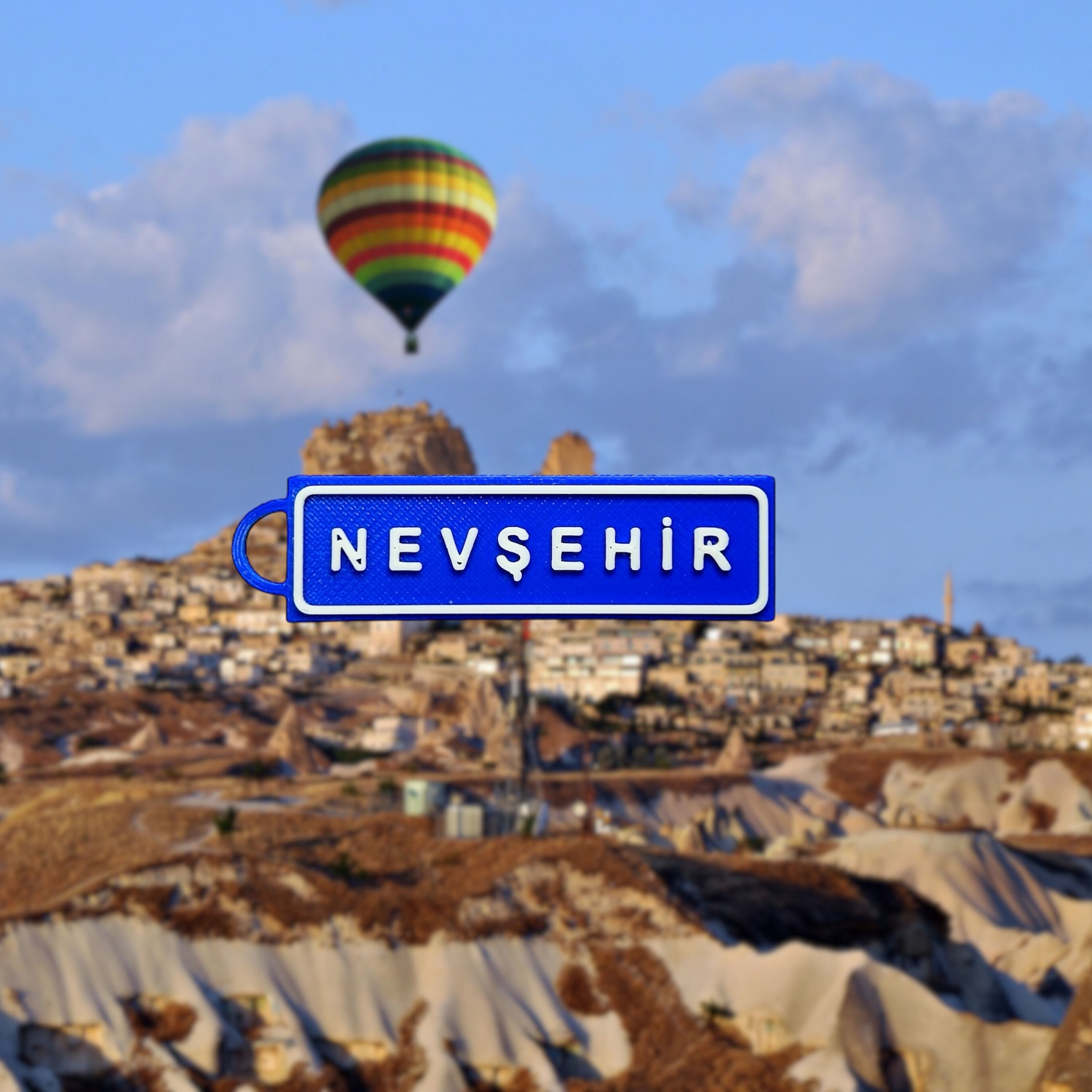 Memleketim Nevşehir Tabela Anahtarlık