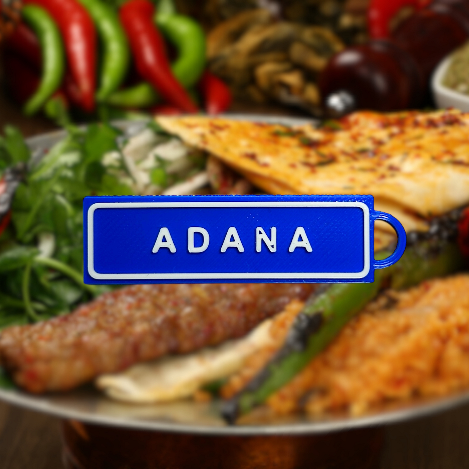 Memleketim Adana Tabela Anahtarlık