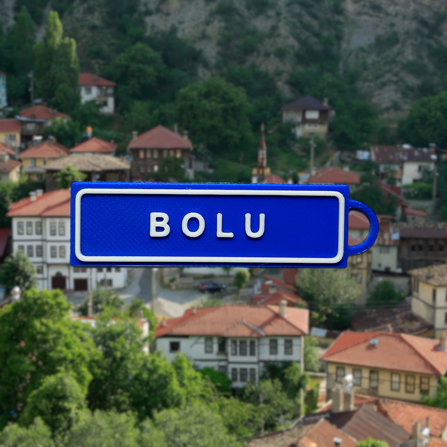 Memleketim Bolu Tabela Anahtarlık