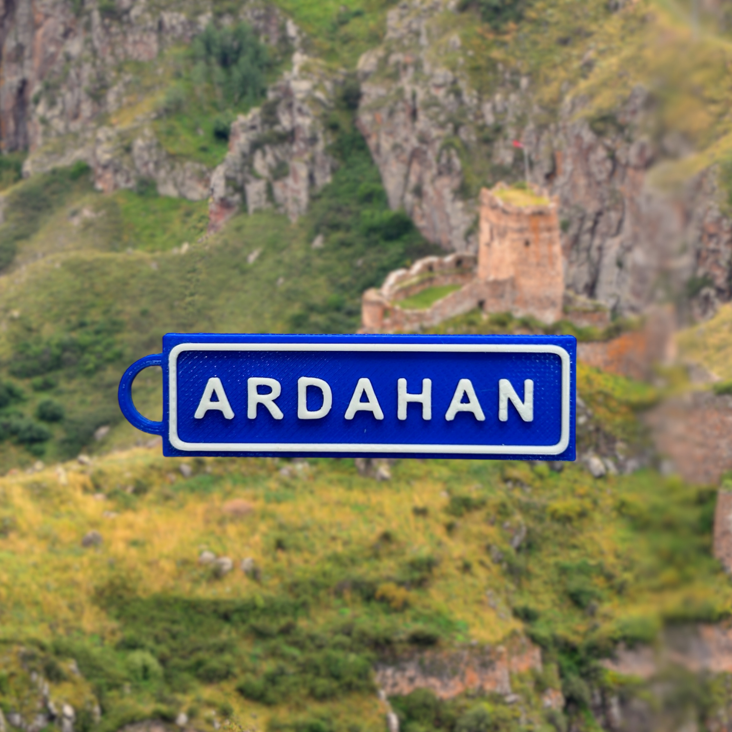 Memleketim Ardahan Tabela Anahtarlık