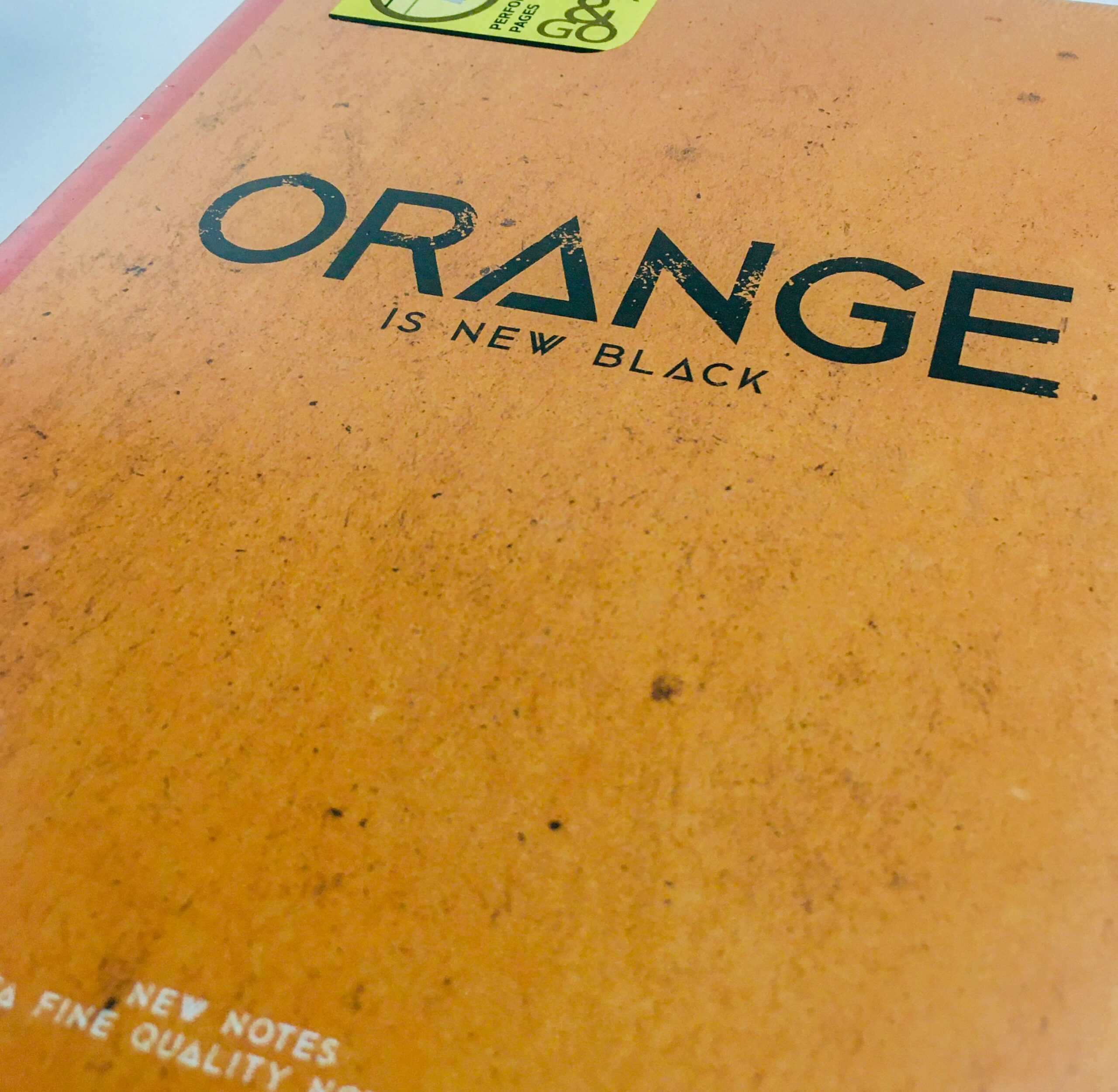 Orange is new black Siyah Kenarlı Defter