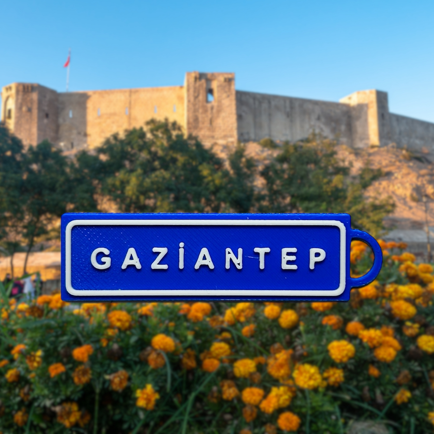 Memleketim Gaziantep Tabela Anahtarlık