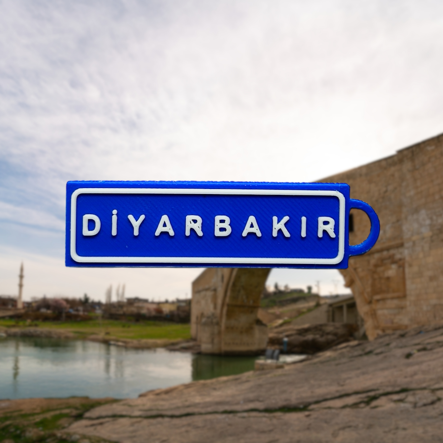 Memleketim Diyarbakır Tabela Anahtarlık