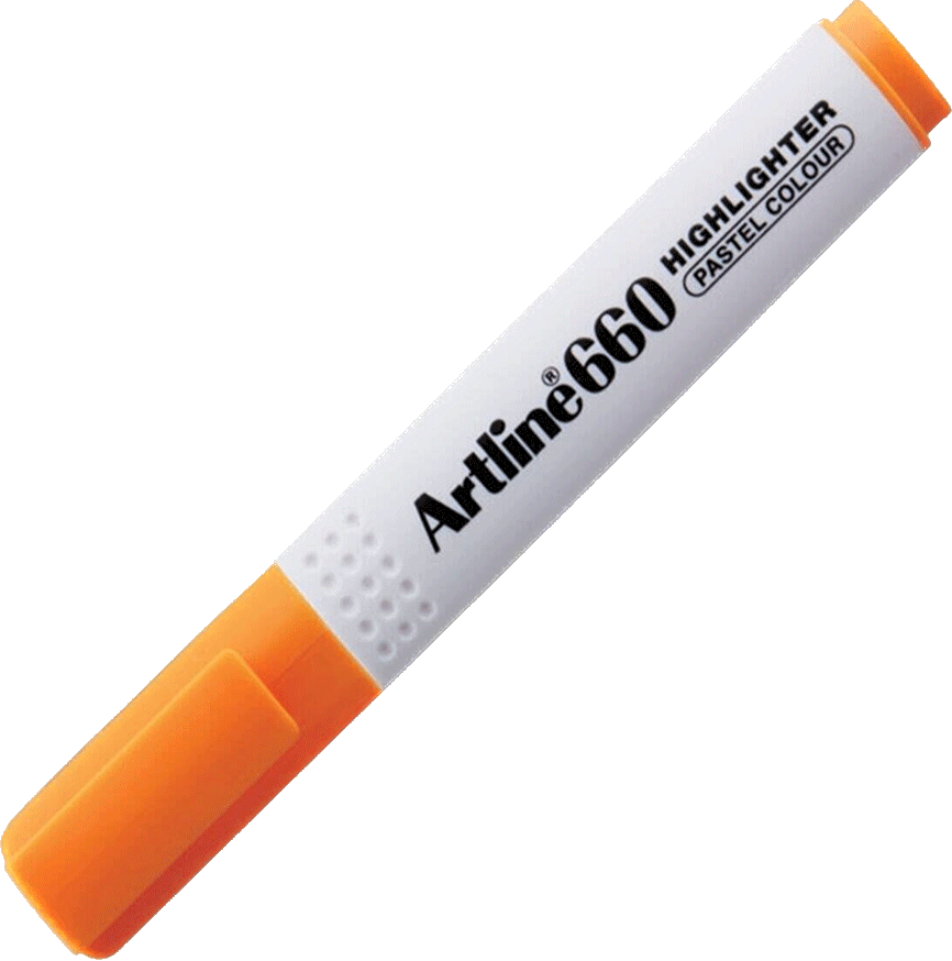 Artline 660 Highlighter Pastel Colour Turuncu