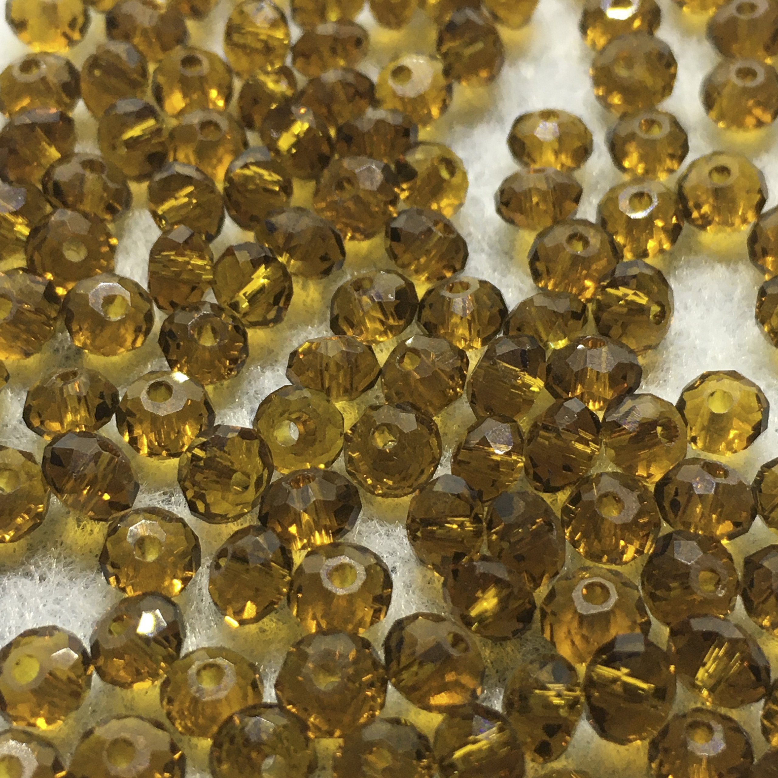 Rondelle Papatya Sarısı Çek Kristal – 4mm