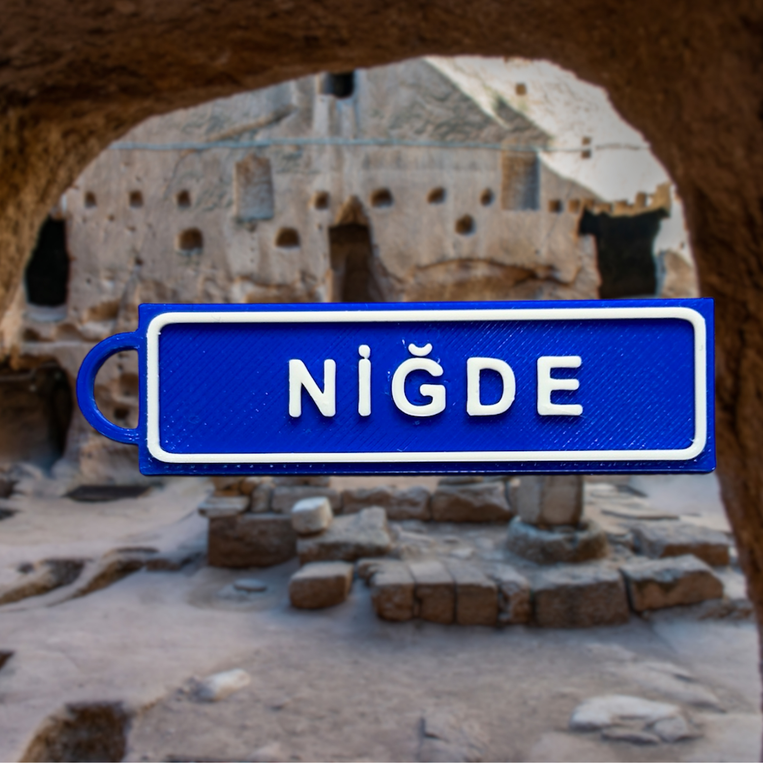 Memleketim Niğde Tabela Anahtarlık
