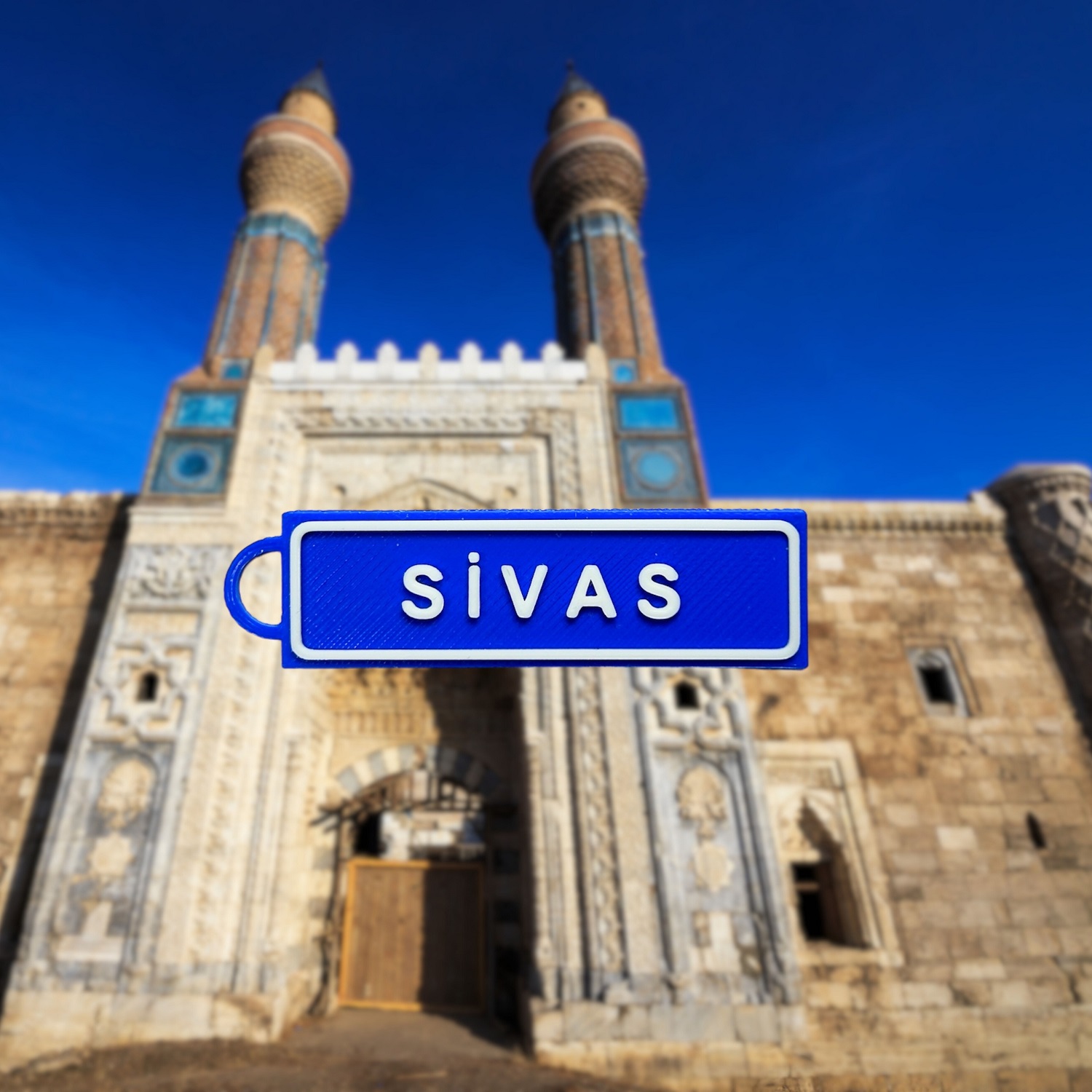 Memleketim Sivas Tabela Anahtarlık