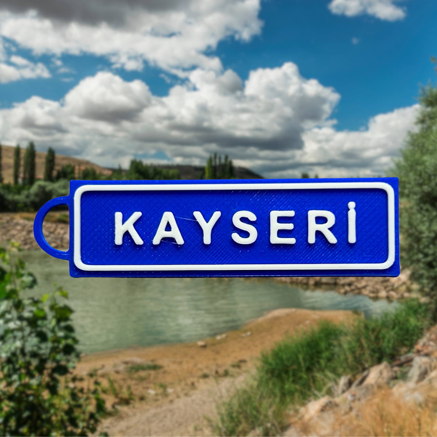 Memleketim Kayseri Tabela Anahtarlık