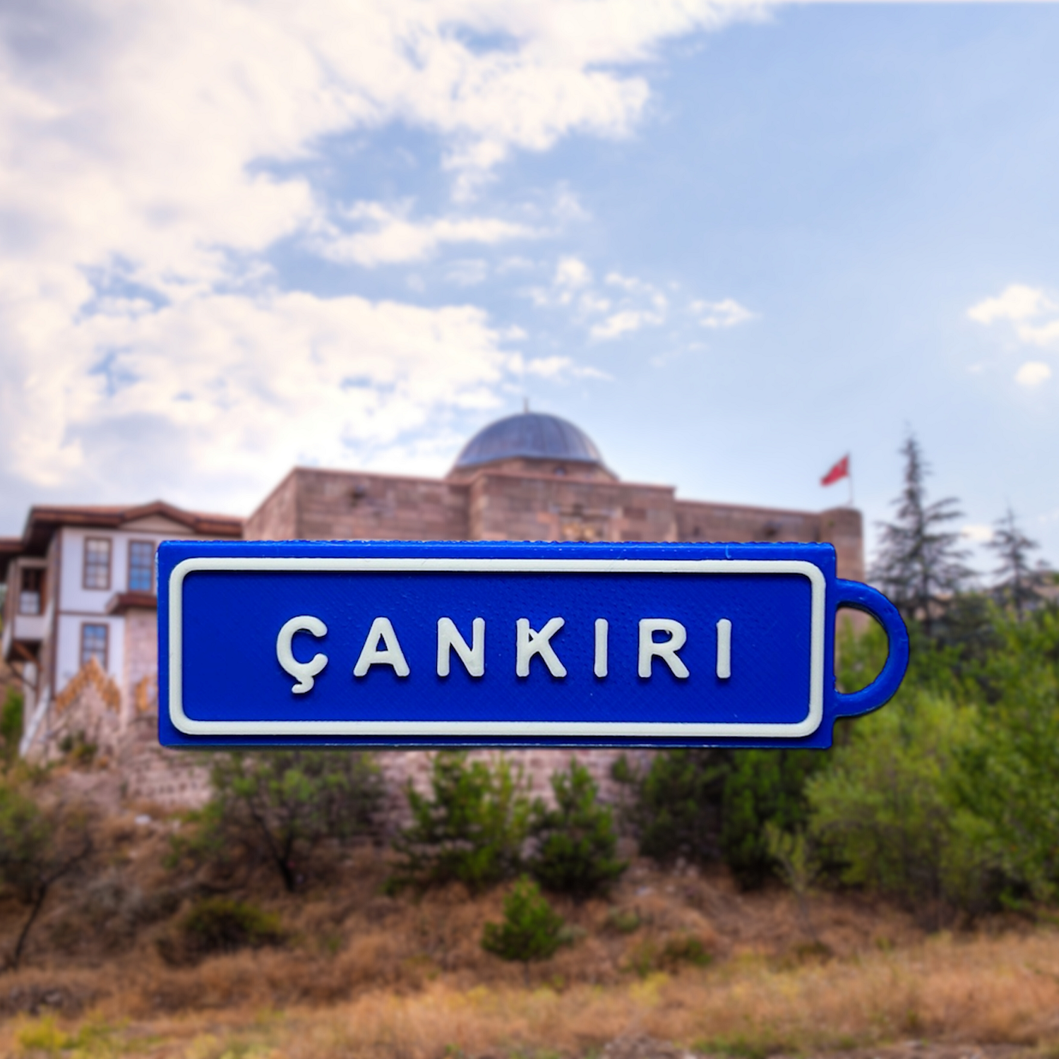 Memleketim Çankırı Tabela Anahtarlık