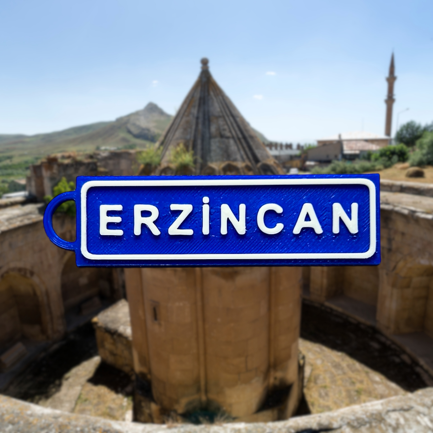 Memleketim Erzincan Tabela Anahtarlık