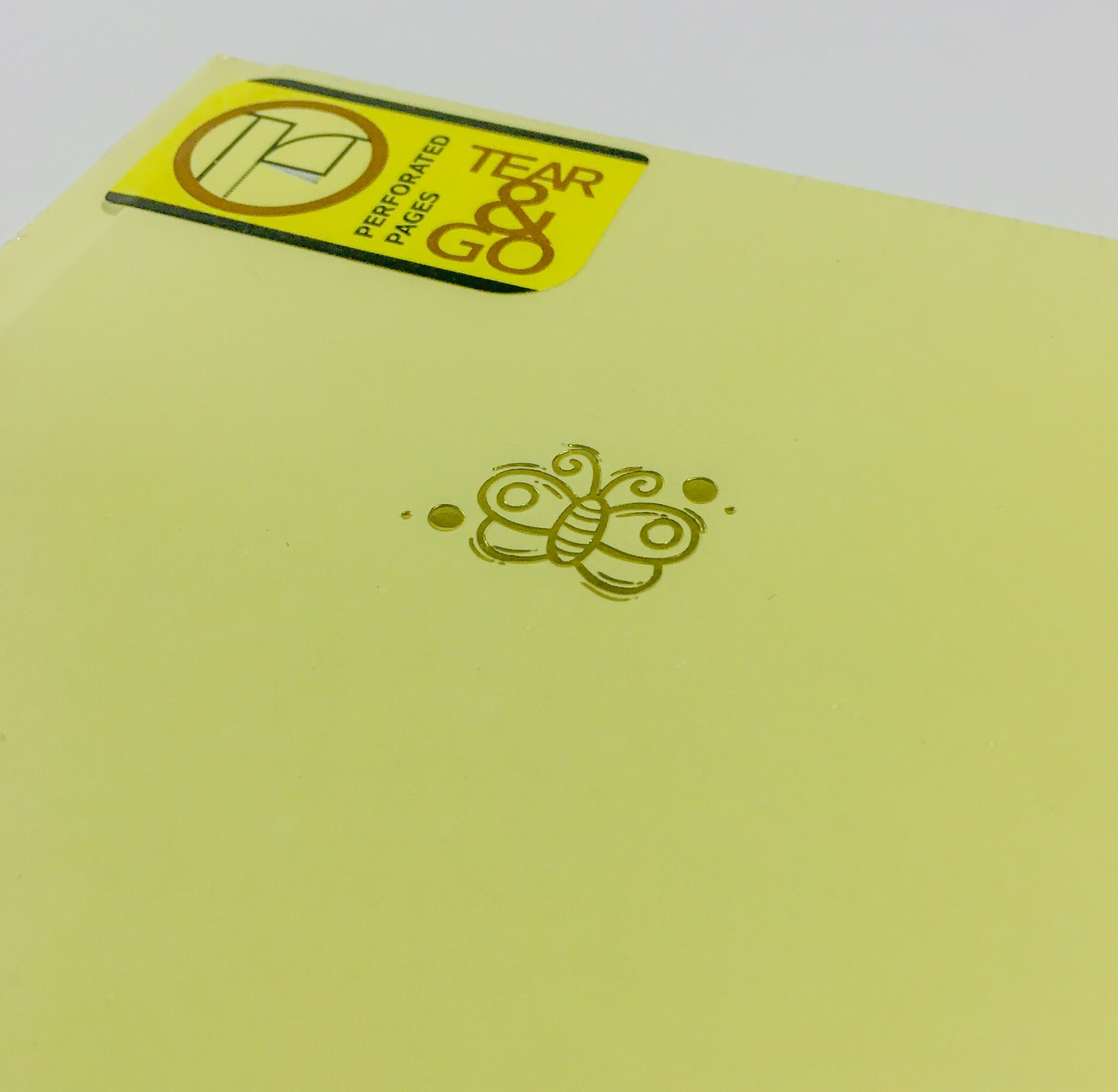 Kelebek Motif Baskılı Defter
